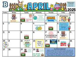 ✨ April 2025 calendar for all the events! ✨